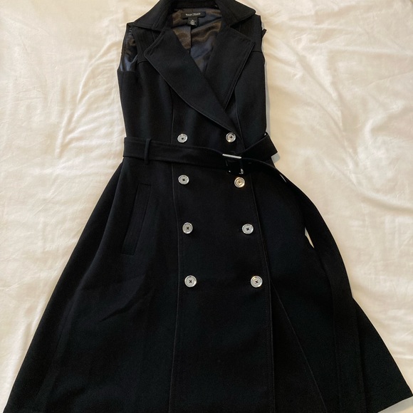 White House Black Market Trench Dress - 00 - Picture 6 of 8